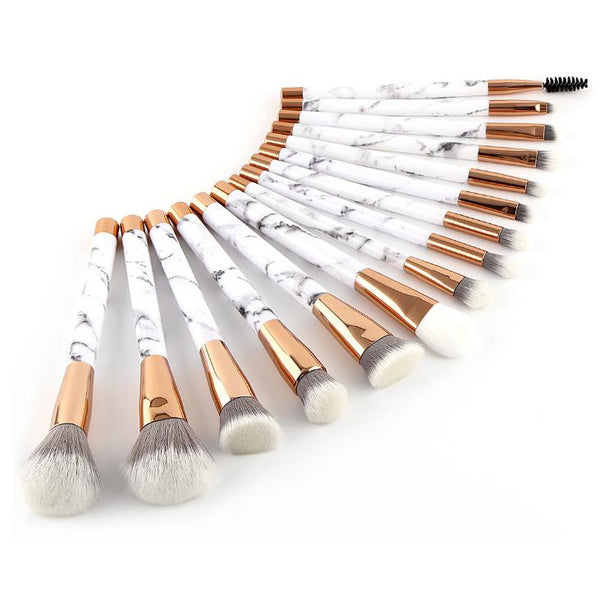 11 sets of marble makeup brush with makeup brush beauty makeup kit 11 makeup brush sets-Diamond Deluxe Outlet