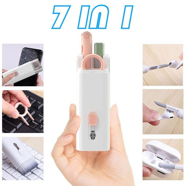 7 in 1 Multifunctional Cleaning Kit Keyboard Cell Phone Screen Cleaning Artifact Bluetooth Headset Mini Cleaning Pen-Diamond Deluxe Outlet