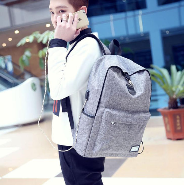 Backpack Grey Anti Theft Bag-Diamond Deluxe Outlet