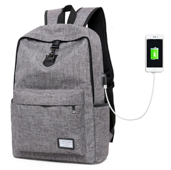 Backpack Grey Anti Theft Bag-Diamond Deluxe Outlet