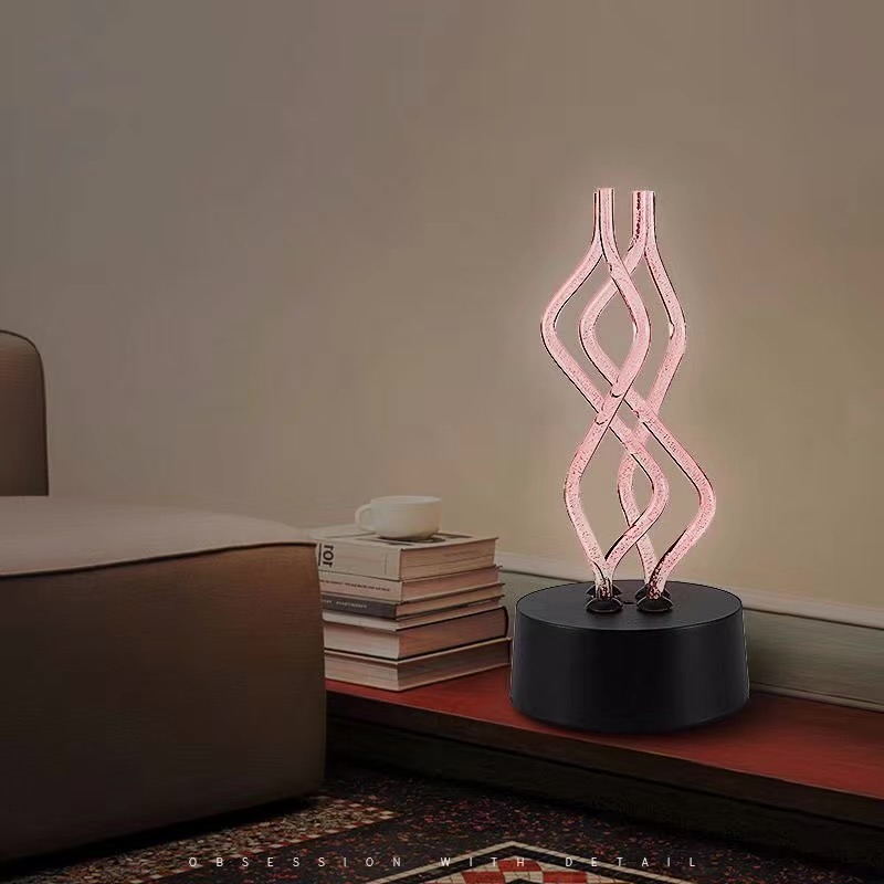 Creative USB Acrylic Table Lamp 7 Colors Change Atmosphere Night Lights Led Decoration Nightclub Lights Bedroom Decor-Diamond Deluxe Outlet