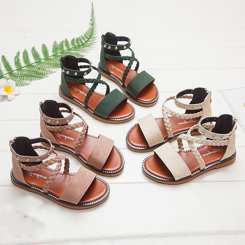 Kids Shoes Leather Sandals for Baby Girls Toddlers girl-Diamond Deluxe Outlet