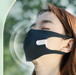 Mini Outdoor Portable Breathable Heat Cooling Silent Mask Fan Charging Box-Diamond Deluxe Outlet