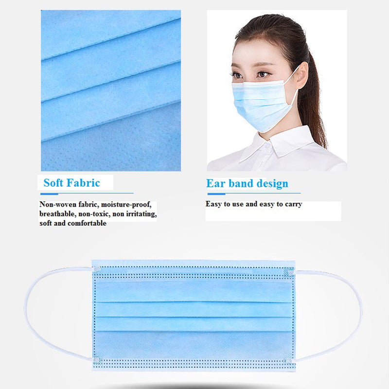 Professional Medical Mask Disposable 3-Ply Face Mask Antiviral Medical-Surgical Mask-Diamond Deluxe Outlet