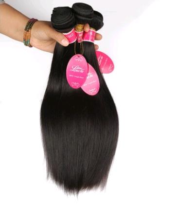 Real human hair straight wave human hair hair curtain natural color wig hair extension-Diamond Deluxe Outlet