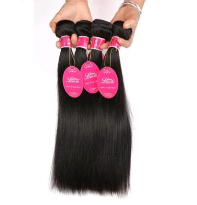 Real human hair straight wave human hair hair curtain natural color wig hair extension-Diamond Deluxe Outlet