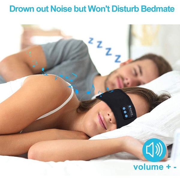 Wireless Bluetooth Sleeping Headphones Headband Thin Soft Elastic Comfortable Music Ear Phones Eye Mask For Side Sleeper Sports-Diamond Deluxe Outlet